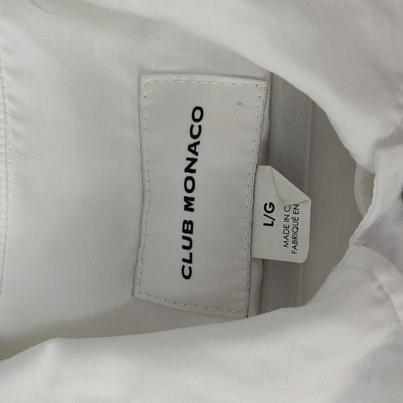 Club Monaco Classic White Linen Blend Jacket Large - Picture 6 of 9